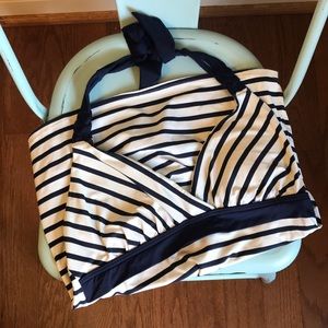 Lands End Halter tankini with skirt bottom size 6